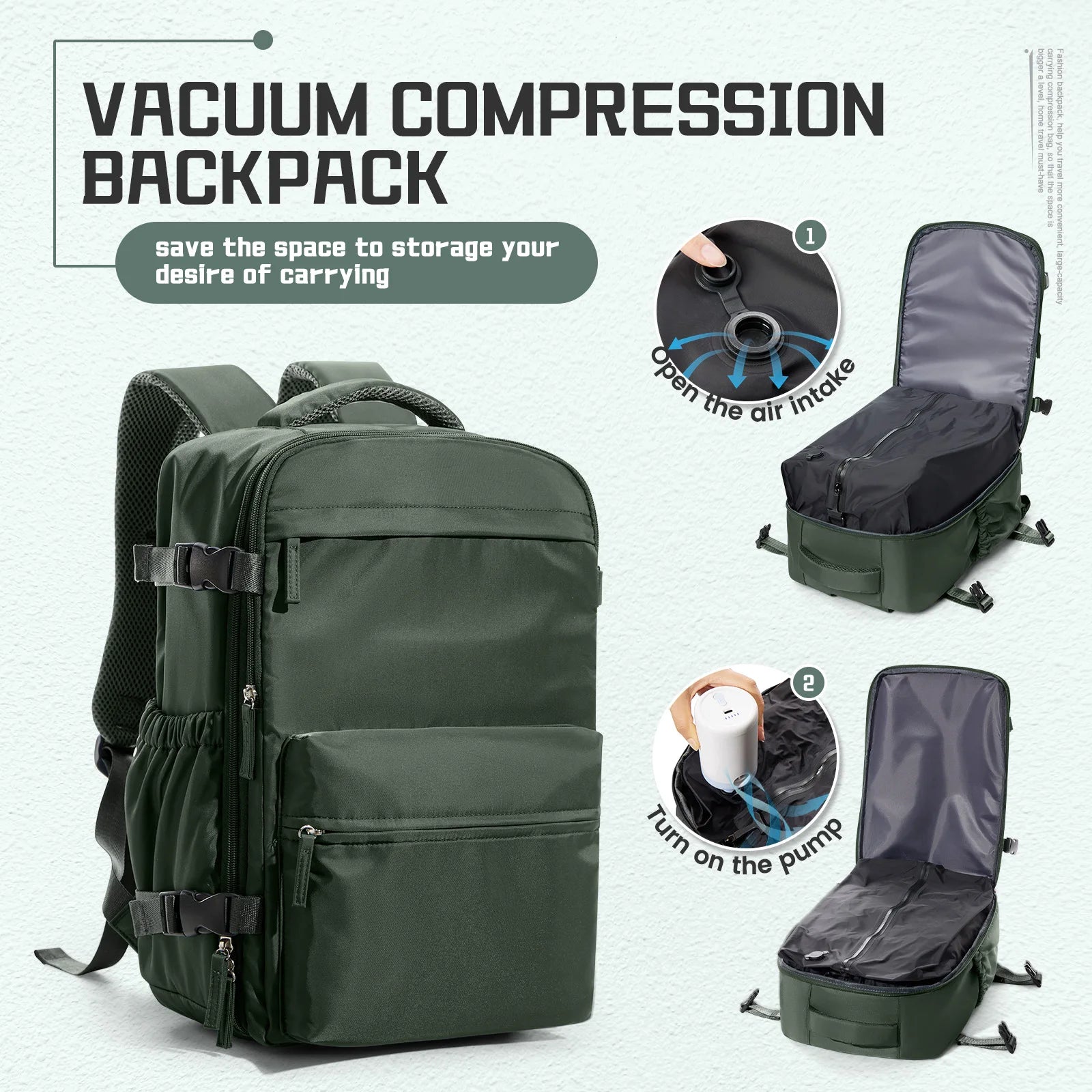 Vacuum Travel Backpack